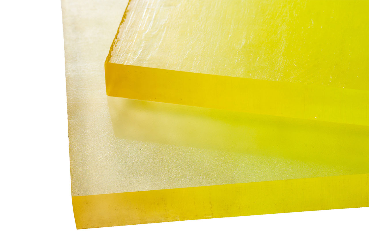 Полиуретан листовой 35 мм 500х500 мм, ~11.5 кг, жёлтый Китай